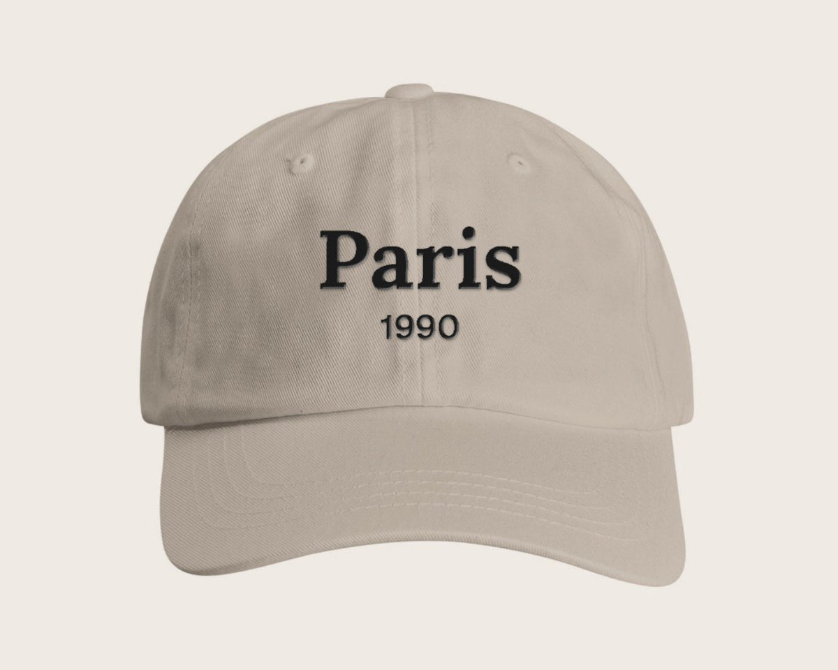 Casquette brodée ville et année personnalisée – pierre