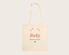 Tote bag personnalisé avec le nom de votre chien