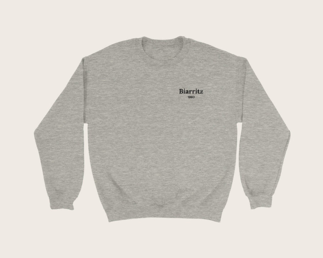 Sweat brodé ville et année personnalisé