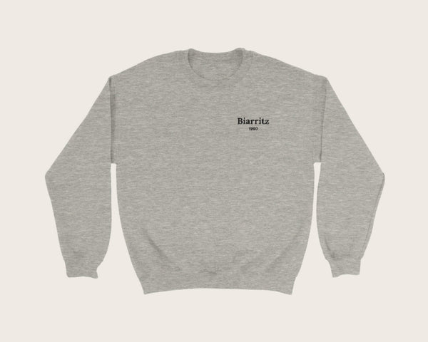 Sweat brodé ville et année personnalisé