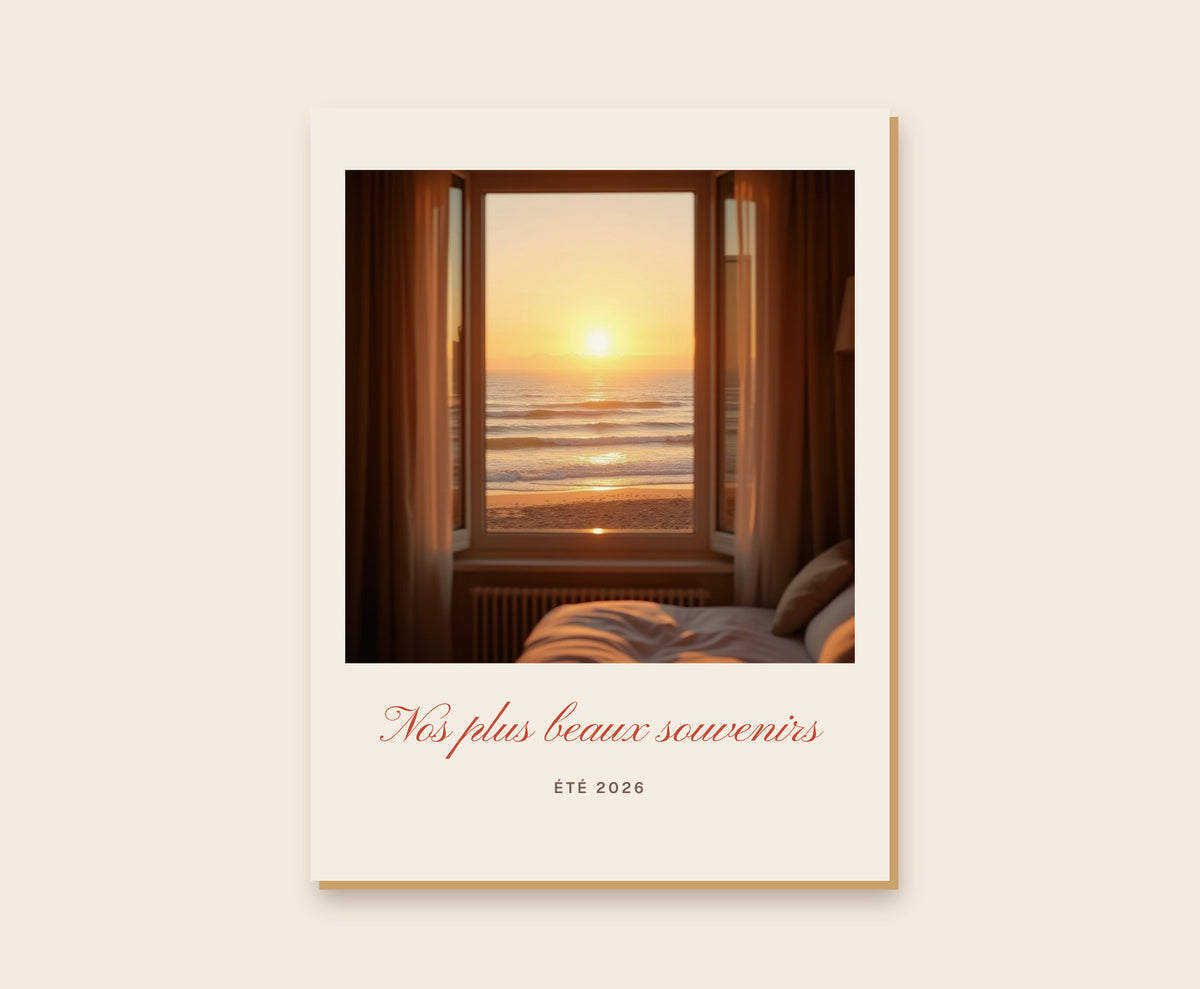 Affiche photo personnalisée avec titre – Tableau bois 30×40 cm