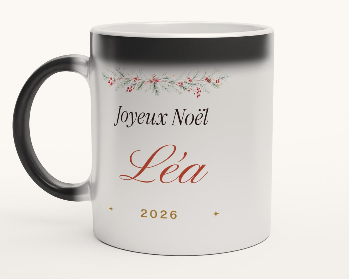 Mug de Noël personnalisé avec prénom – mug magique