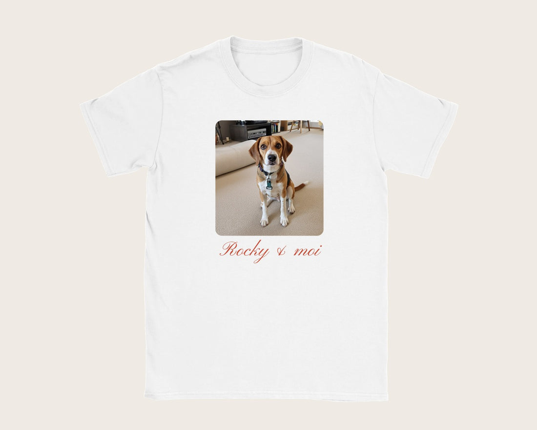 T-shirt enfant personnalisé avec une photo – t-shirt enfant blanc