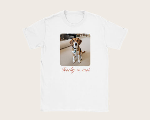 T-shirt enfant personnalisé avec une photo – t-shirt enfant blanc