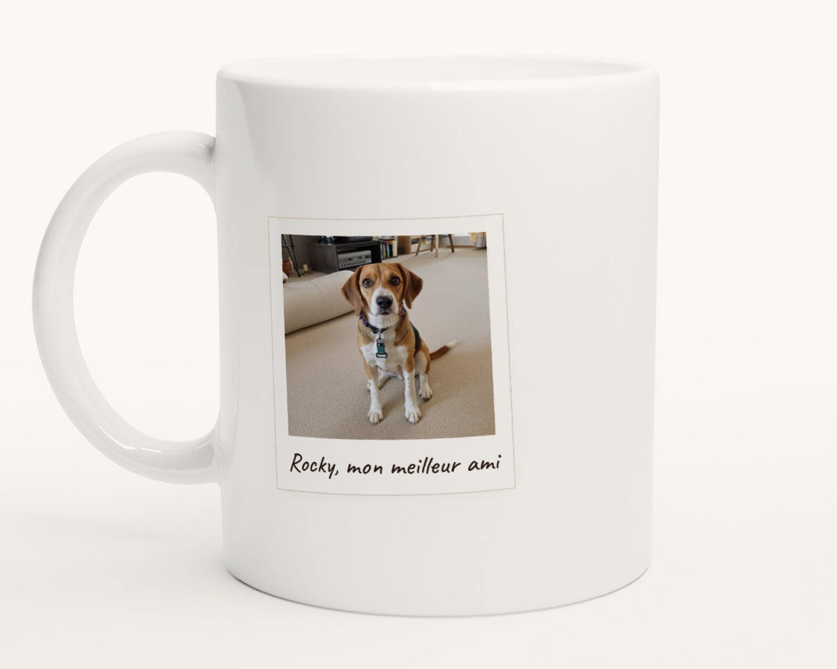 Mug personnalisé avec la photo de votre chien – photo produit