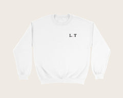 Sweat brodé personnalisé avec initiales