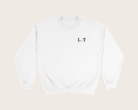 Sweat brodé initiales