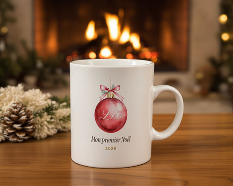 Mug « Mon premier Noël » personnalisé avec prénom