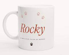 Mug « Le meilleur chien du monde » personnalisé