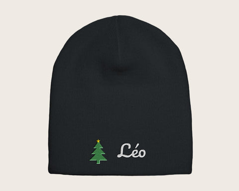 Bonnet de Noël brodé avec prénom
