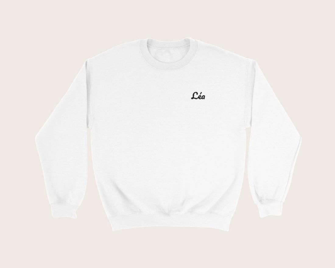 Sweat personnalisé brodé avec votre texte