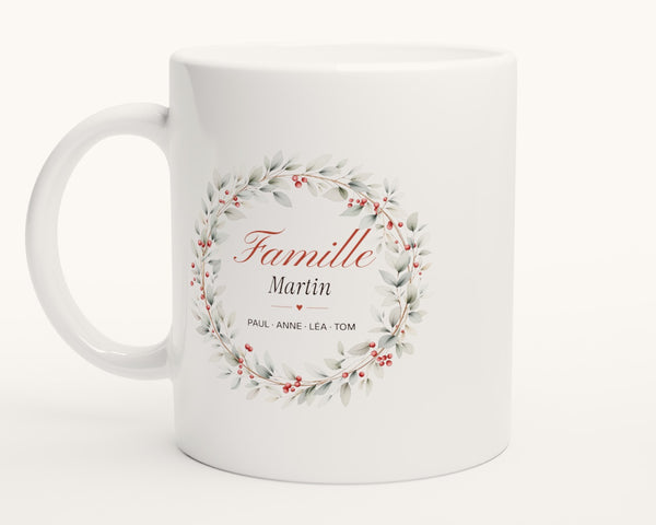 Mug personnalisé « Famille » avec tous les prénoms – photo produit