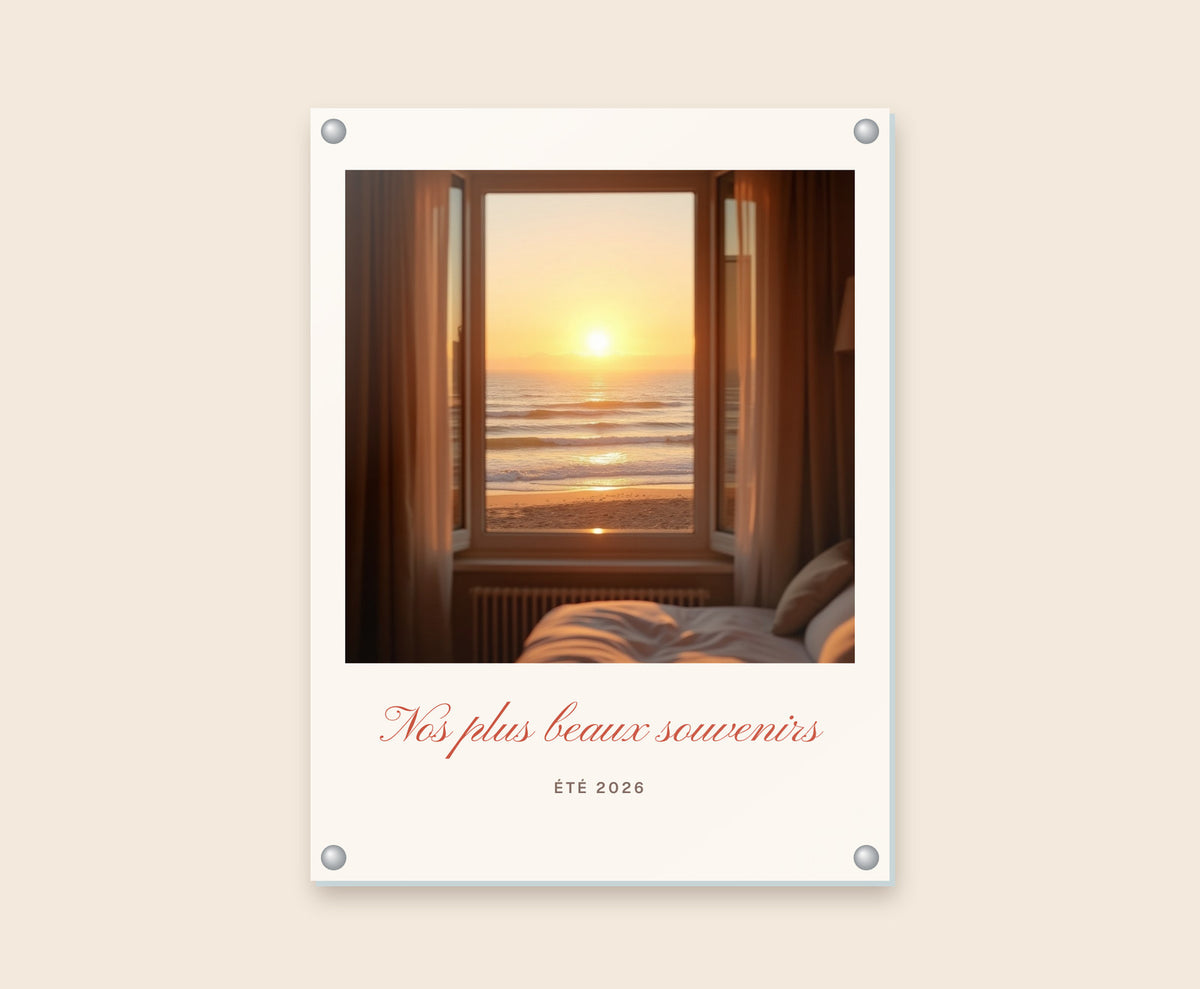 Affiche photo personnalisée avec titre – Tableau plexi 30×40 cm