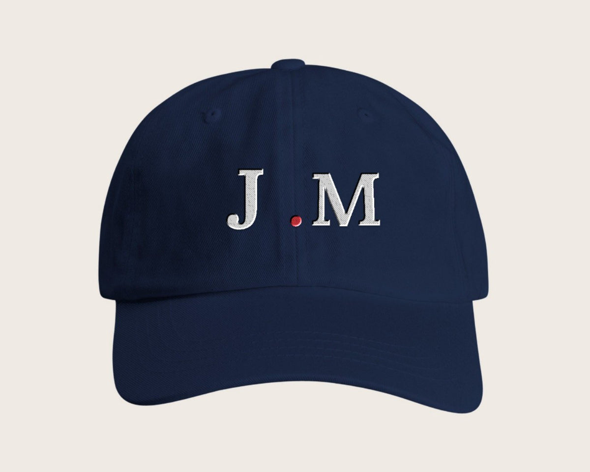 Casquette brodée initiales – marine