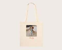 Tote bag photo personnalisé avec texte