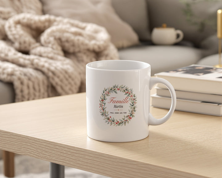 Mug personnalisé « Famille » avec tous les prénoms
