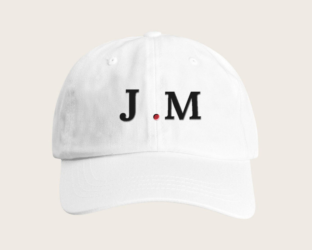 Casquette brodée initiales – blanc