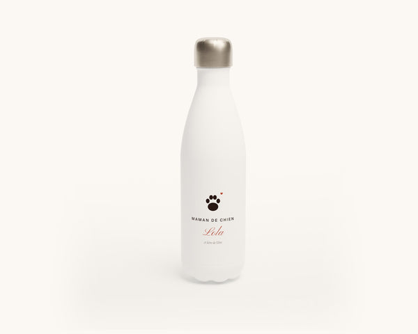 Gourde « Maman de chien » personnalisée – gourde en inox 500 ml