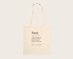 Tote bag « Définition de Mamie » personnalisé