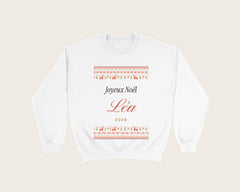 Pull de Noël personnalisé avec prénom (sweat)
