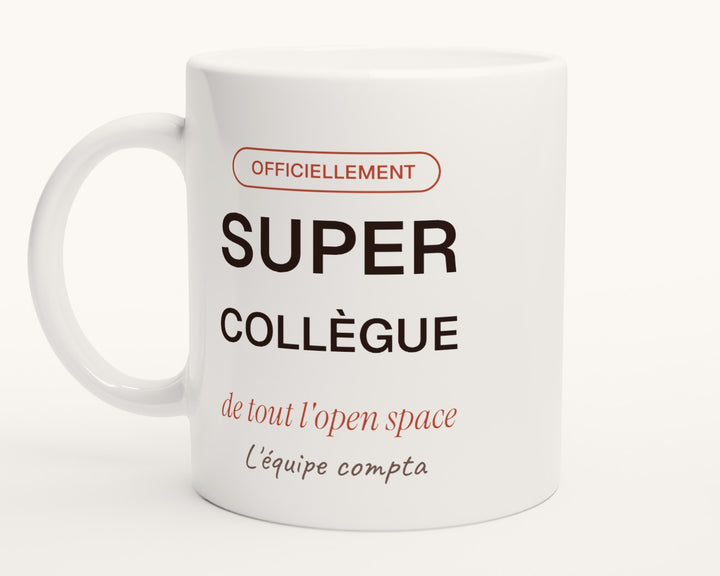 Mug personnalisé « Super collègue »