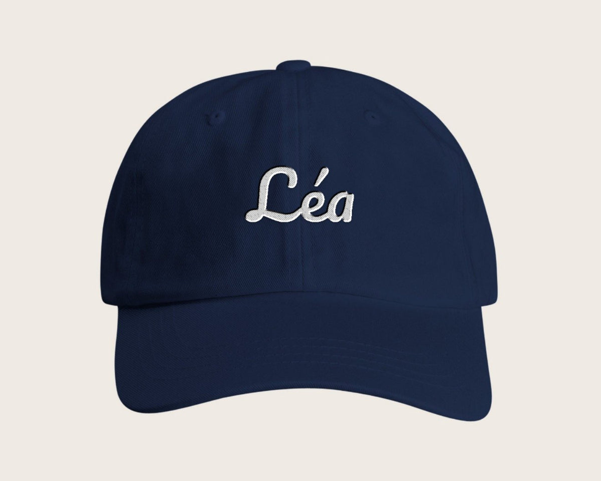 Casquette personnalisée brodée avec votre texte – marine