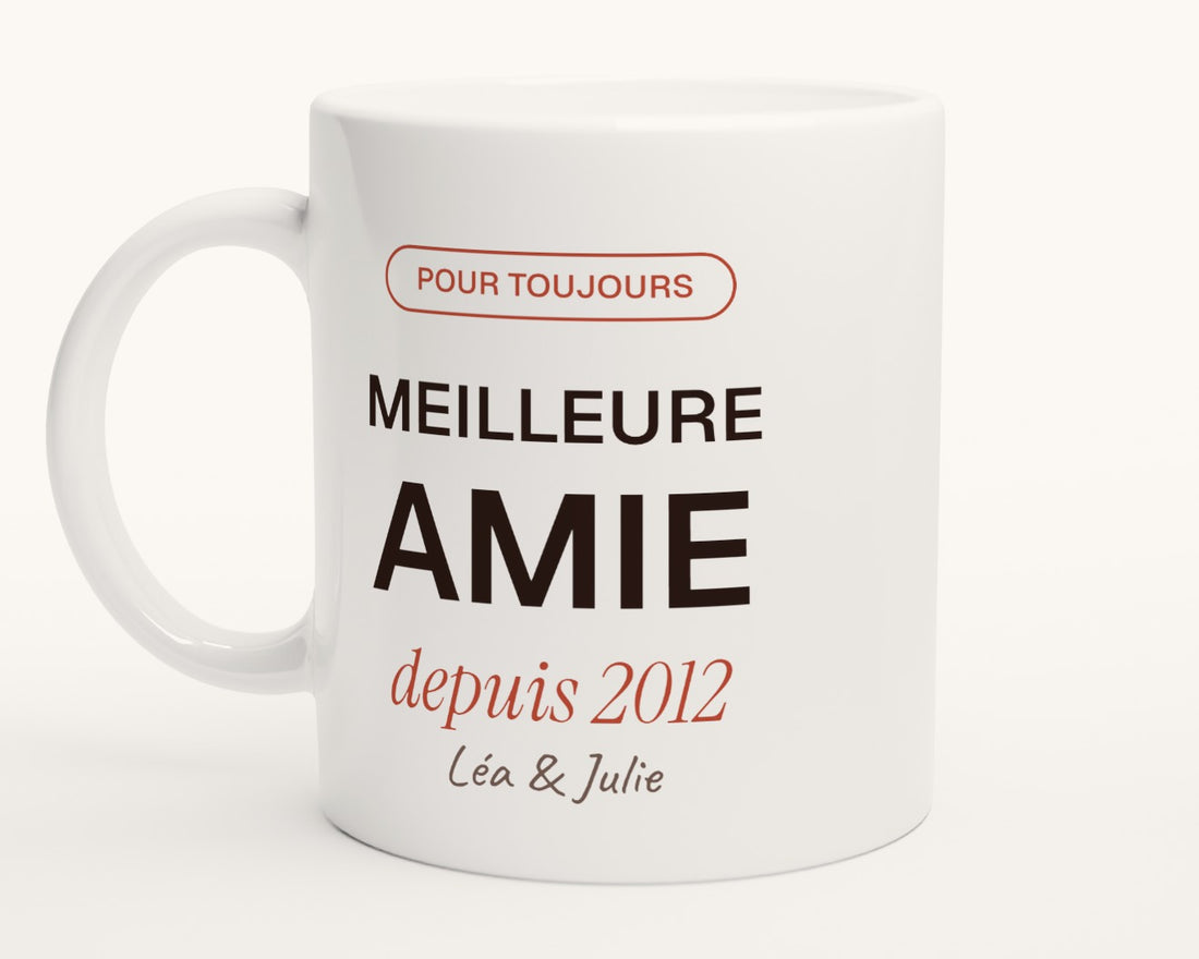 Mug personnalisé « Meilleure amie » – photo produit