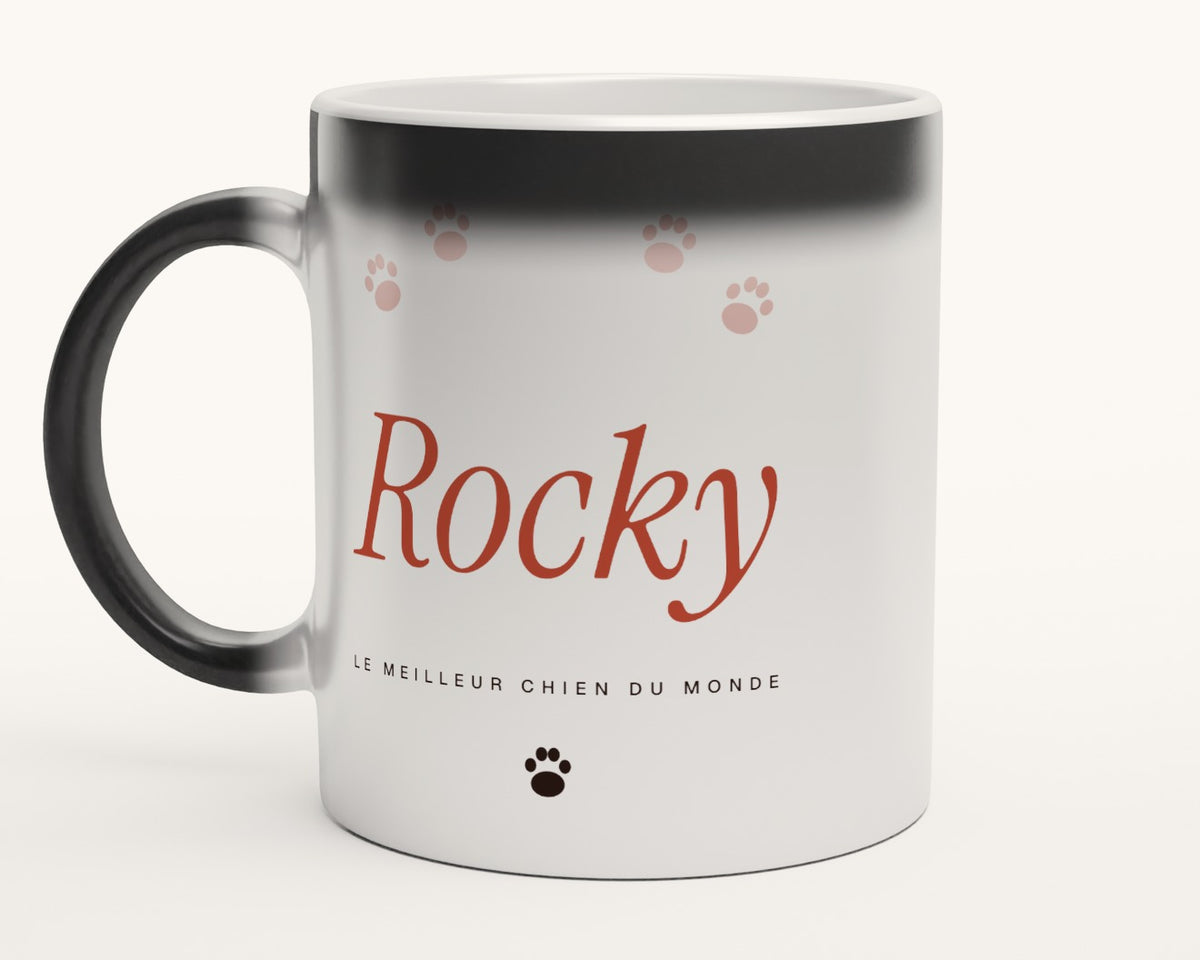 Mug « Le meilleur chien du monde » personnalisé – mug magique