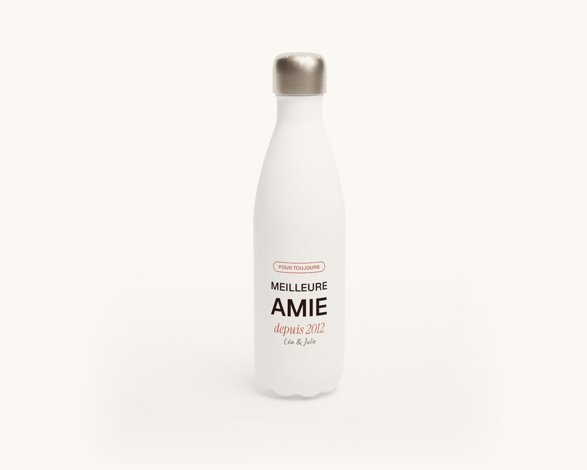 Gourde « Meilleure amie » personnalisée – gourde en inox 500 ml