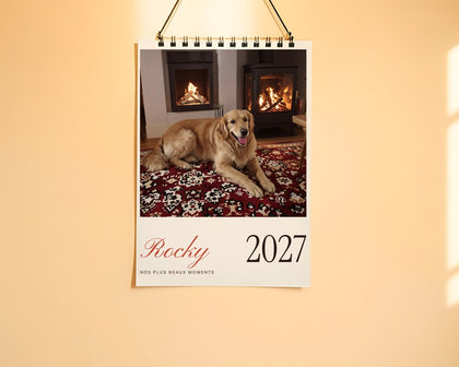 Calendrier photo 2027 personnalisé de votre chien