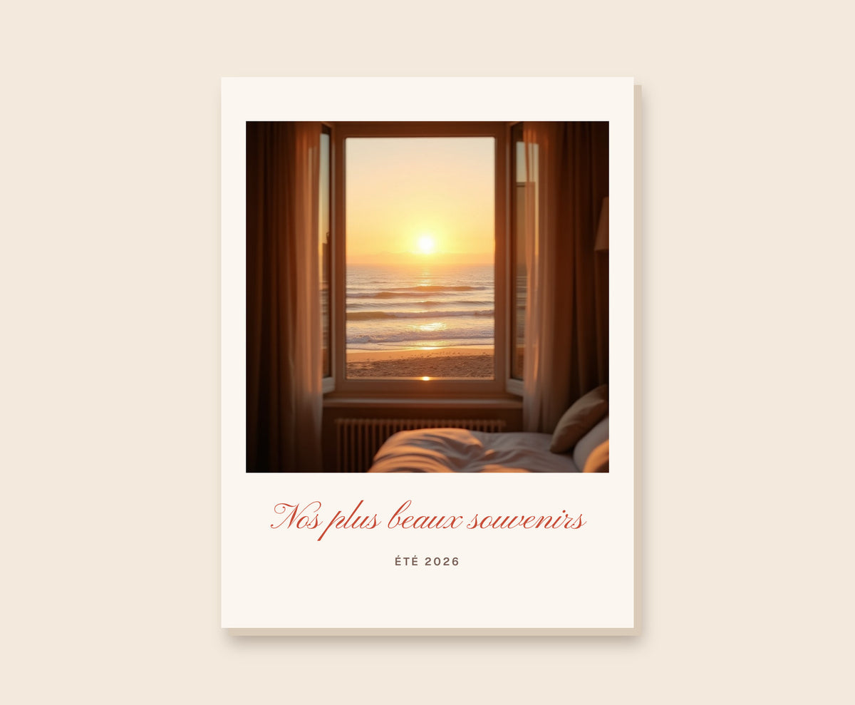 Affiche photo personnalisée avec titre – Toile 30×40 cm