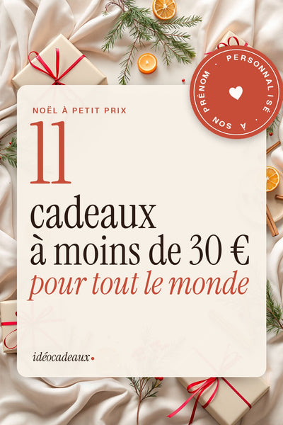 11 cadeaux de Noël personnalisés à moins de 30 €, pour tout le monde