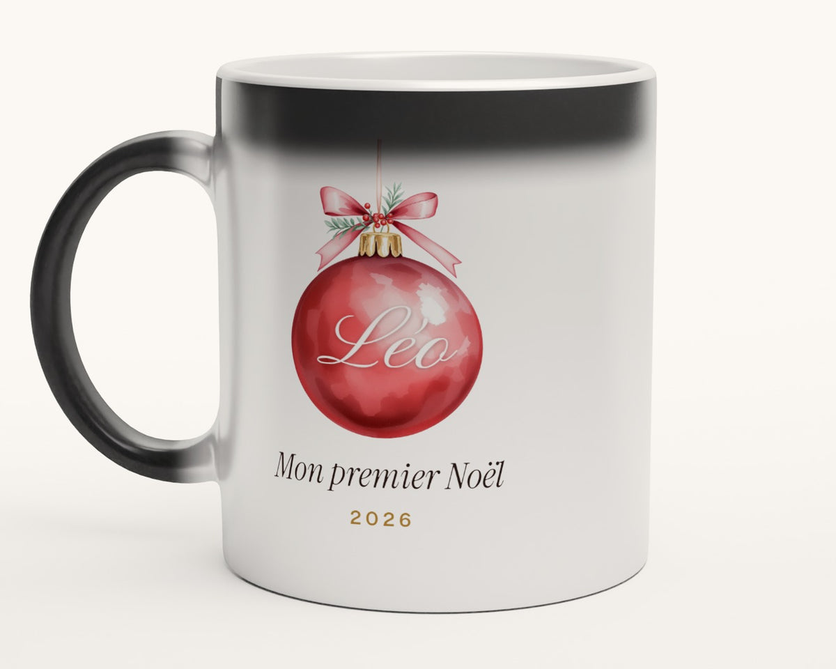 Mug « Mon premier Noël » personnalisé avec prénom – mug magique