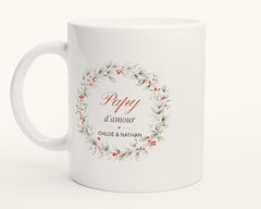 Mug personnalisé « Papy d'amour » avec les prénoms