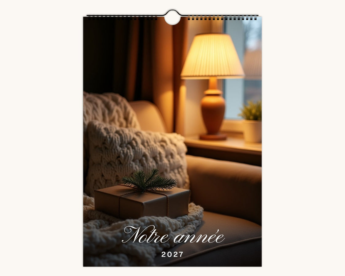 Calendrier photo 2027 pleine page personnalisé – couverture