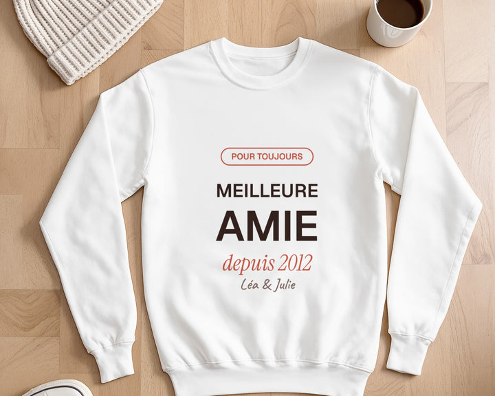 Sweat « Meilleure amie » personnalisé