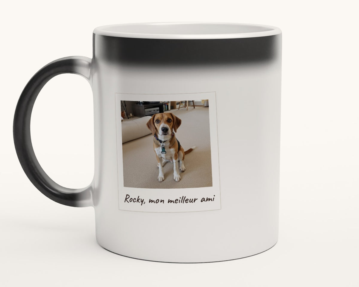 Mug personnalisé avec la photo de votre chien – mug magique